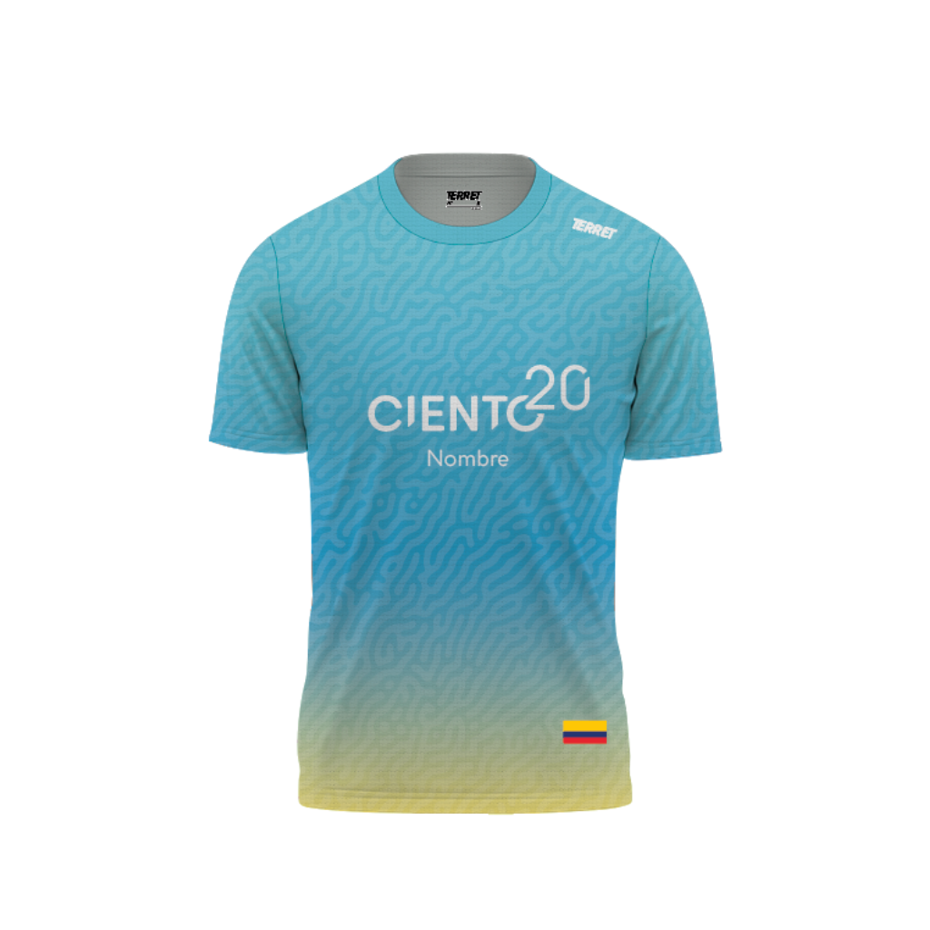 Camiseta Azul-Amarillo